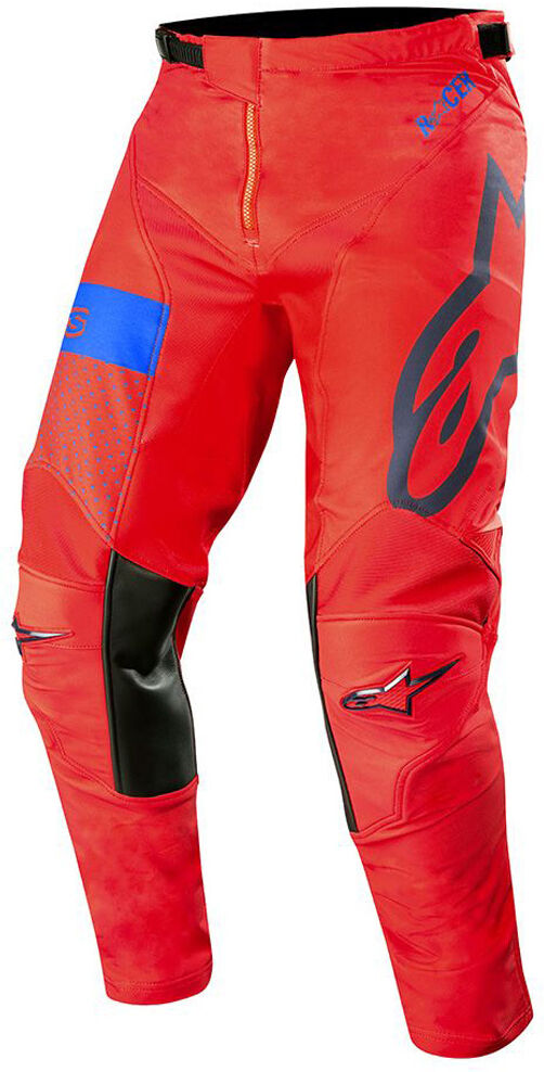 Alpinestars Racer Tech Atomic Motokrosové kalhoty 30 červená Modrá