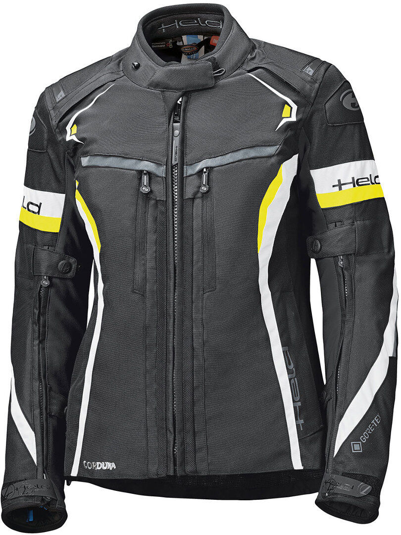 Held Imola ST Ladies Motorcycle Textile Jacket Dámská motocyklová textilní bunda 2XL Černá žlutá