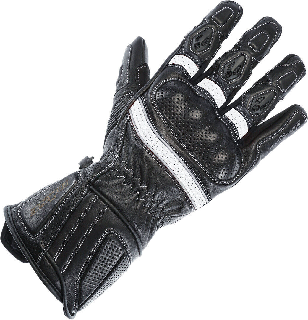Büse Pit Lane Pro Motocyklové rukavice XL Černá Bílá