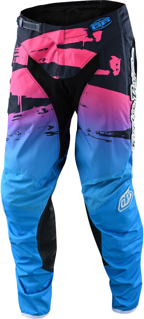 Troy Lee Designs One & Done GP Brushed Motocross Pants Motokrosové kalhoty 34 Růžový Modrá