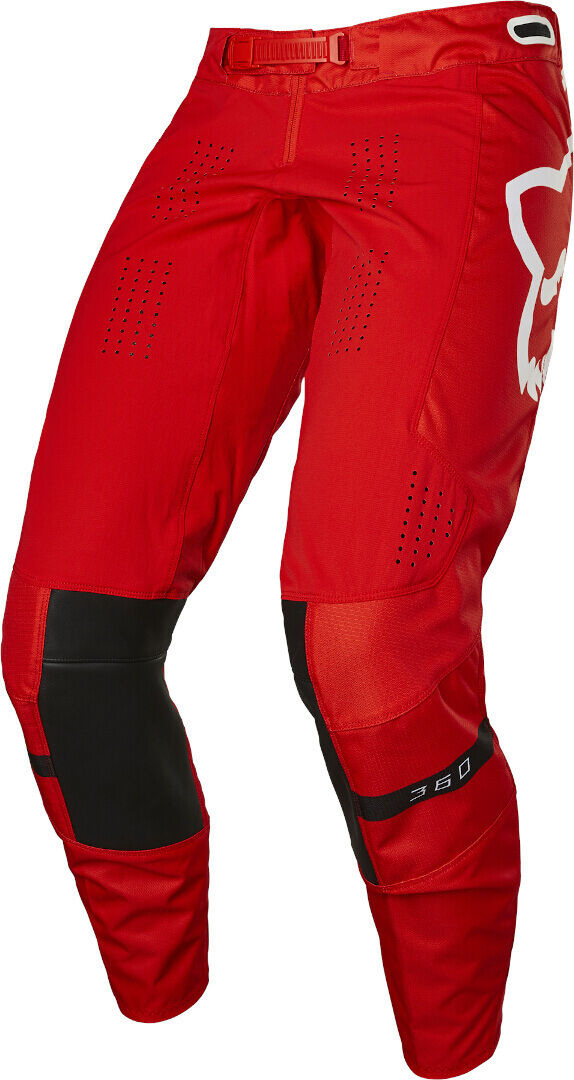 Fox 360 Merz Motokrosové kalhoty 34 Bílá červená