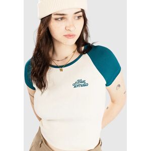 Blue Tomato Crop Raglan Rib T-Shirt petrol L,M female