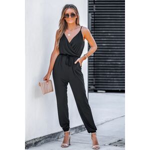 Jogger-Jumpsuit mit Kordelzug Schwarz XL