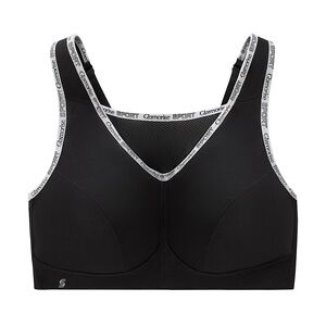 GLAMORISE Sport-Bustier mit bestem Halt - Schwarz Unterwäsche Damen