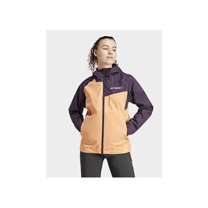 adidas Terrex Multi 2L RAIN.RDY Regenjacke - Damen, Amber Tint / Aurora Black - female - Size: XL