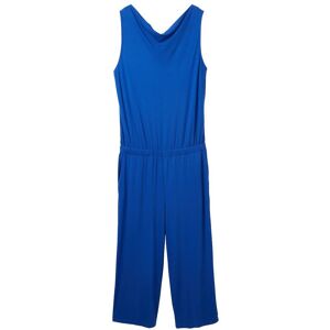 TOM TAILOR Damen Jersey Overall, blau, Uni, Gr. 40