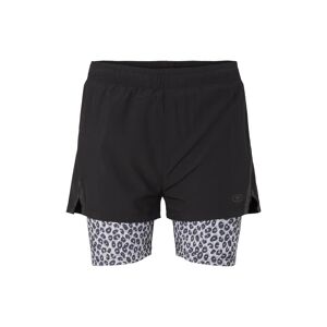 TOM TAILOR Damen 2-in-1 Shorts, schwarz, Gr. XS