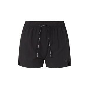 TOM TAILOR Damen Atmungsaktive Shorts mit Kordelzug, schwarz, Gr. L