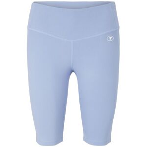 TOM TAILOR Damen Atmungsaktive Radlerhose, blau, Uni, Gr. L