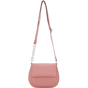 TOM TAILOR DENIM Damen Anne Überschlagtasche, rosa, Uni, Gr. ONESIZE