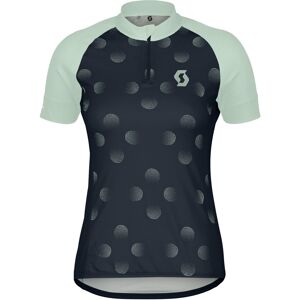 Scott Endurance 30 S/Sl Jersey Blau, Damen Kurzarm-Radtrikots, Größe XL - Farbe Dark Blue - Fresh Green