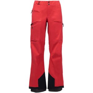 Black Diamond Wasserdichte atmungsaktive Damen Freeride Skihose. Farbe: Rot / Größe: M