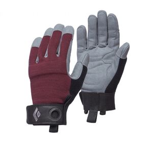 Black Diamond Crag Gloves Grau / Rot, Damen Fingerhandschuhe, Größe L - Farbe Bordeaux