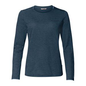 Vaude Essential Long-Sleeve T-Shirt Blau, Damen Langarm-Shirts, Größe 38 - Farbe Dark Sea Uni