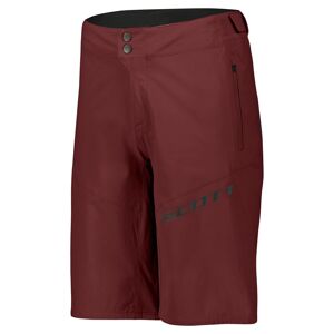 Scott Endurance Long-Sleeve/FIt W/Pad Shorts Rot, Herren Fahrrad Shorts, Größe XXL - Farbe Wood Red