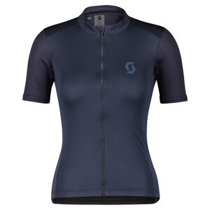 Scott Endurance 10 S/Sl Shirt Blau, Damen Kurzarm-Radtrikots, Größe L - Farbe Dark Blue - Metal Blue