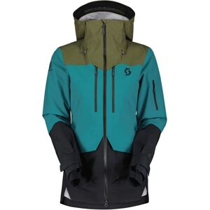 Scott Performance-orientierte wasserdichte Damen Gore-Tex® Freeride Skijacke. Farbe: Farbeblock / Blau / Größe: S