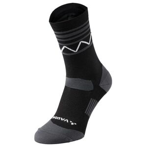 Vaude Atmungsaktive gepolsterte Fahrrad Socken. Farbe: Schwarz / Weiß / Größe: 42