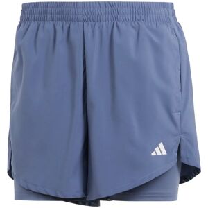 Adidas Aeroready Made for Training Minimal Two-in-One Shorts Damen blau L blau female