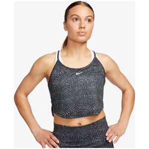 Nike One Dri-FIT All-Over-Print Cropped Damen schwarz US: M schwarz female