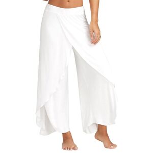 Giveli Damen Hippie Baggy Yoga Hose Mit Hohem Schlitz, Sport, Fitness, Haremshose, Übergröße