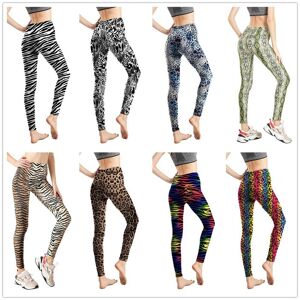 Tringa Neue Bedruckte Damen-Leggings, Modische, Atmungsaktive Sport-Fitness-Freizeithosen