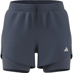 ADIDAS Damen Shorts AEROREADY Made for Training Minimal Two-in-One - female - Blau - M