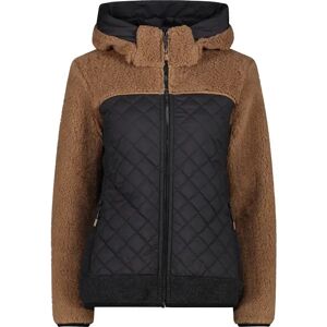 CMP Damen Kapuzensweat WOMAN JACKET HYBRID FIX HOOD - female - Braun - 44