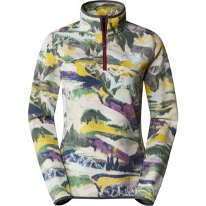 THE NORTH FACE Damen Rolli W 100 GLACIER PRINTED 1/4 ZIP - EU - female - Grün - L