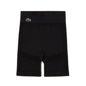 Damen Tennisshorts Lacoste Women's Seamless Sport Bike Shorts - black