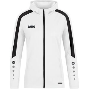 JAKO Power Kapuzenjacke Damen Weiss Schwarz F000 - 40