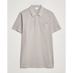 Sunspel Riviera Polo Shirt Mid Grey