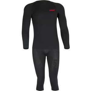 Lenz Merino 3/4 Funktionswäsche Set - Schwarz - 2XL 3XL - unisex