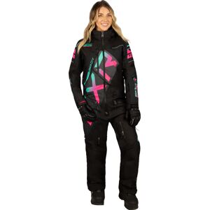 FXR CX F.A.S.T. Insulated 2023 Damen 1-Teiler Snowmobil Kombi - Schwarz Pink - 12 - female