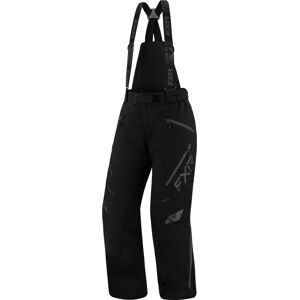 FXR Edge Damen Snowmobil Latzhose - Schwarz - 12 - female