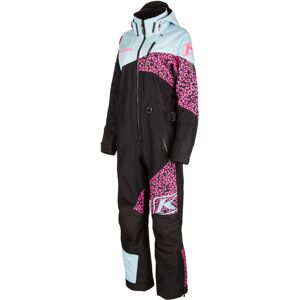 Klim Shredsa Leo Damen 1-Teiler Snowmobil Kombi - Schwarz Pink Blau - L - female