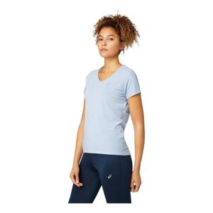 asics V-NECK SS TOP Damen Laufshirt Blau Gr. XS