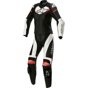 Alpinestars GP Plus, Lederkombi 2tlg. Damen Schwarz/Weiß/Neon-Rot 50 female