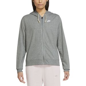 Nike Sportswear Gym Vintage Hoodie Dark Grey Heather / White M Damen