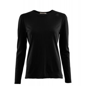 Aclima Lightwool Undershirt Long Sleeve Damen Schwarz S