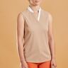 FOUGANZA Reit-Top 500 Mesh Damen nougat, beige, XS