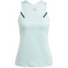 Damen Tennistop Adidas Tennis Premium Tank - semi flash/aqua