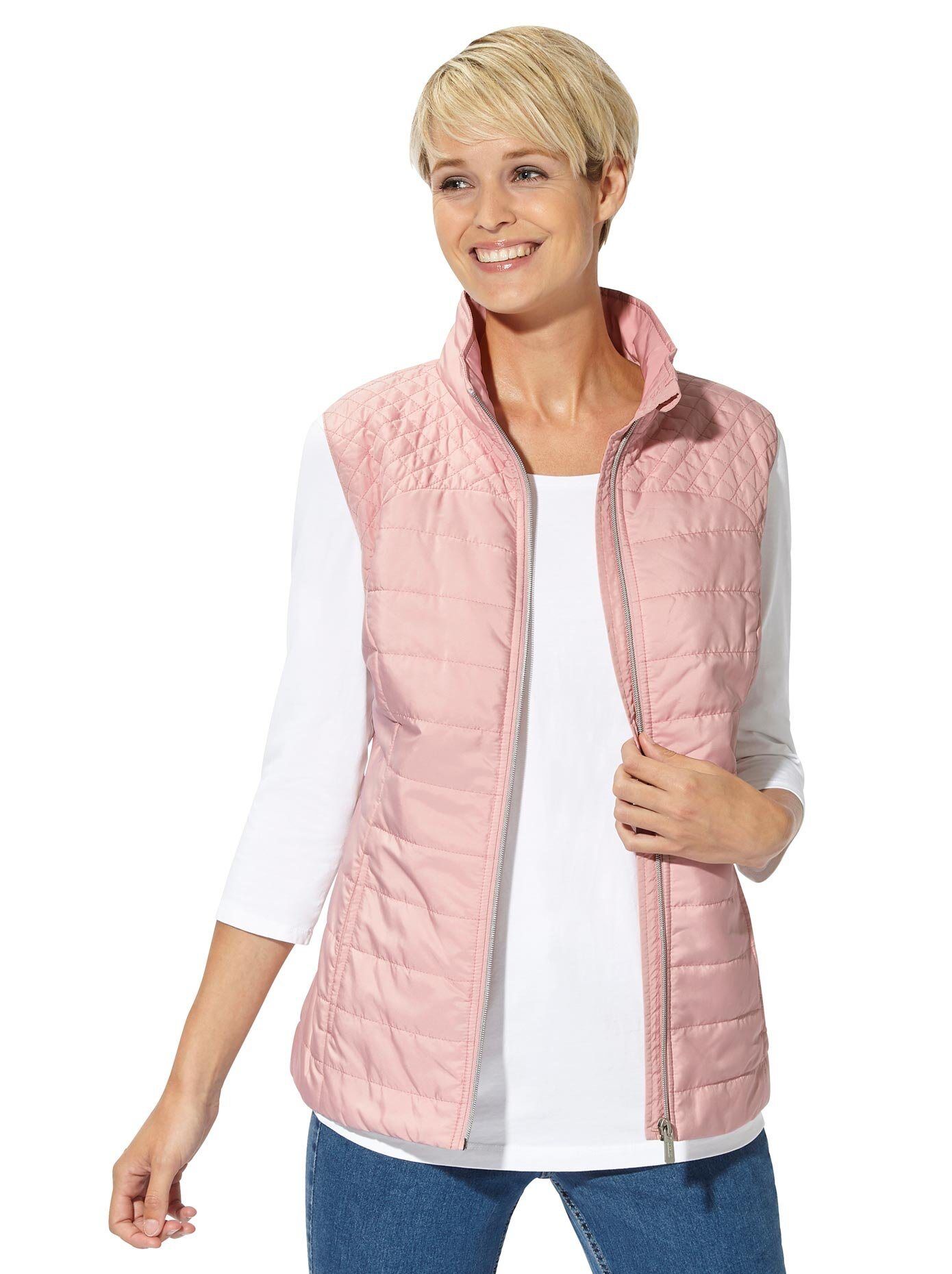 Casual Looks Steppweste, altrosa-rosé