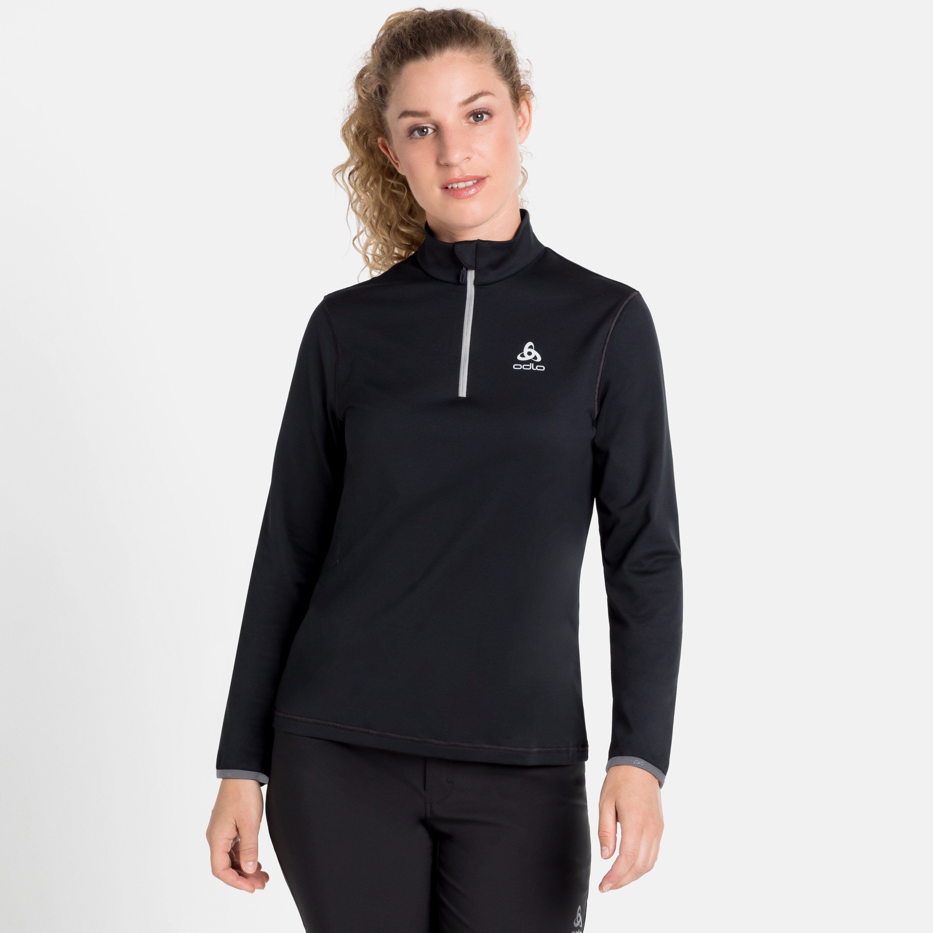 Odlo Damen ALAGNA Midlayer mit 1/2 Reißverschluss, female, black, M