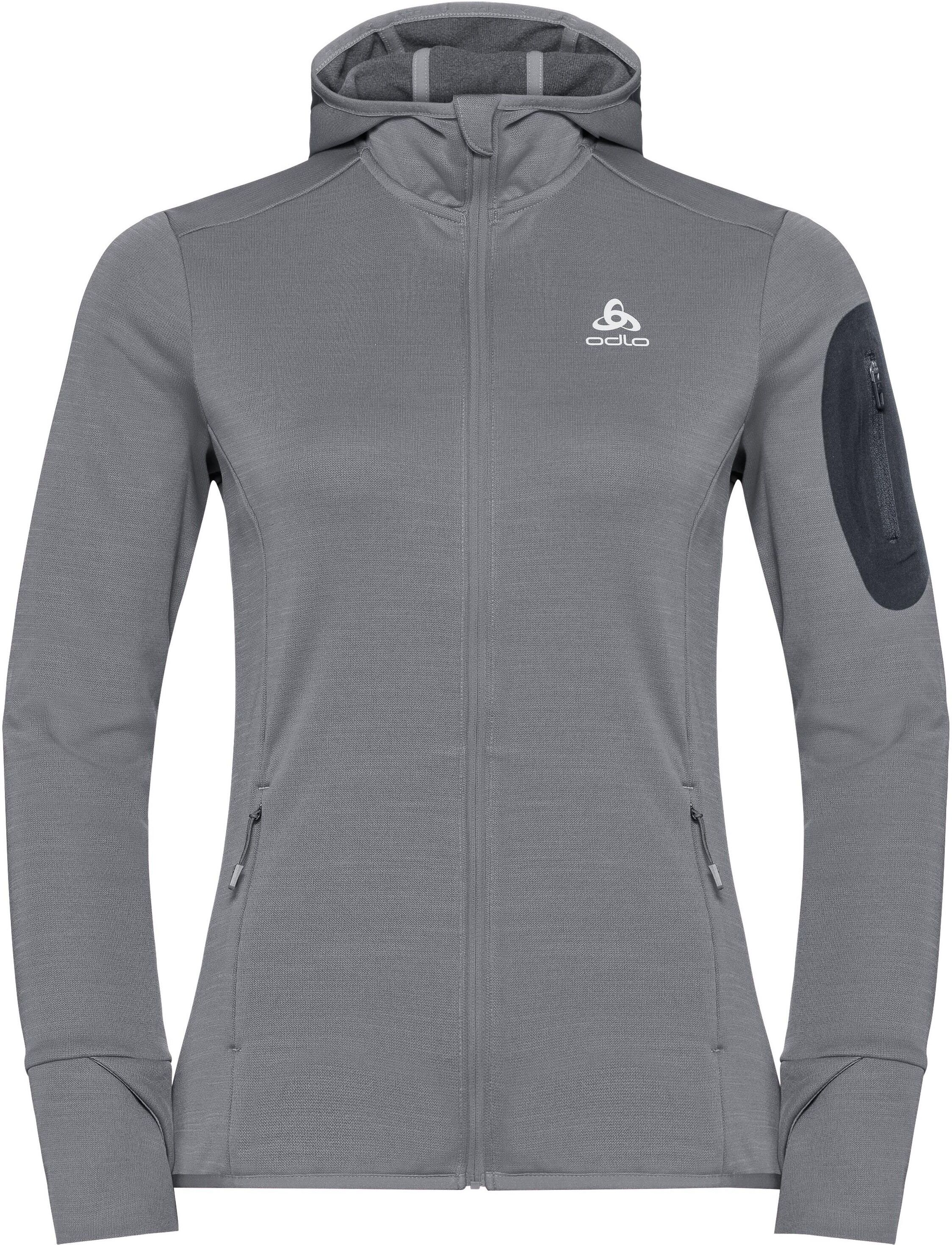 Odlo Damen BLAZE CERAMIWARM PRO Midlayer Hoody, female, grey melange, XXL