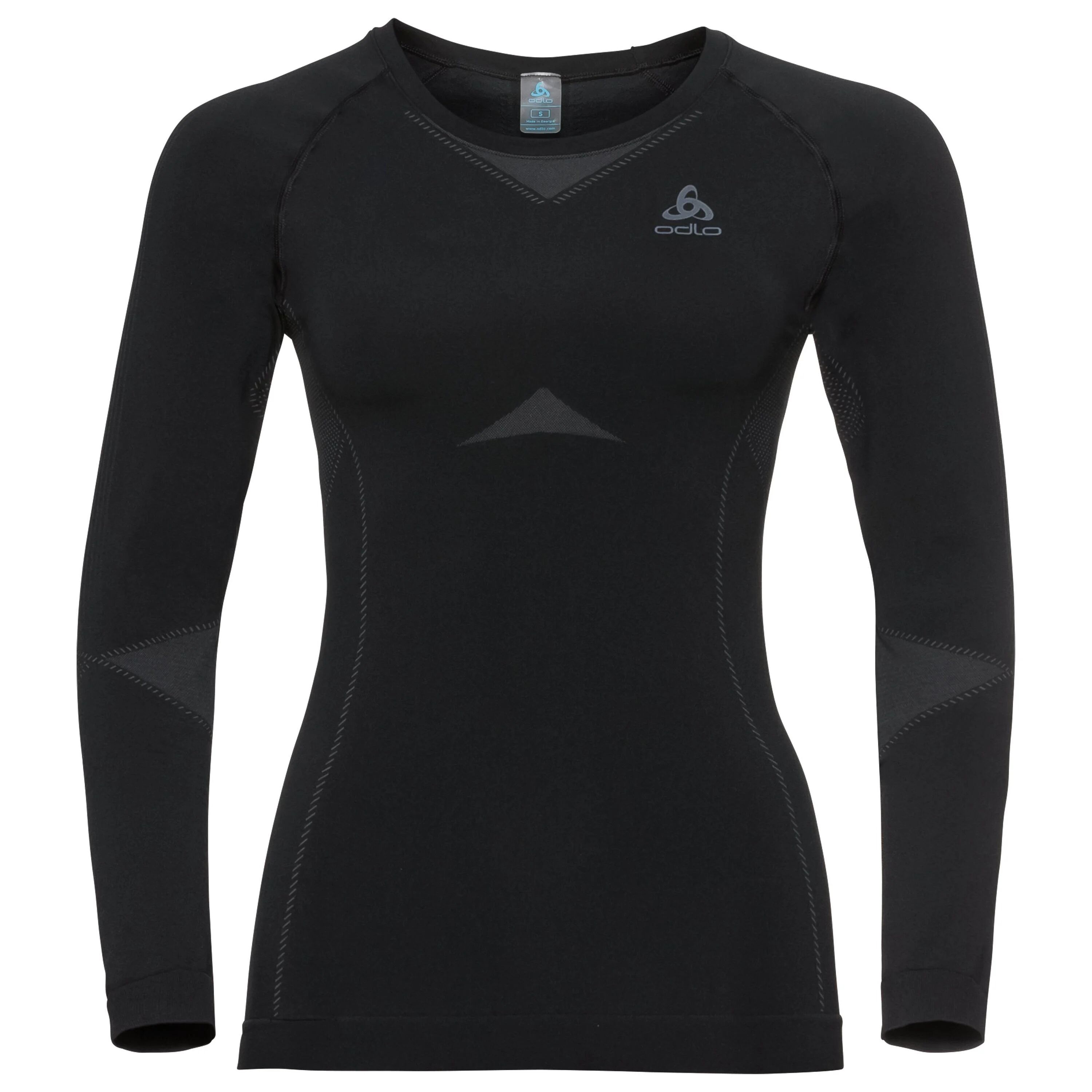 Odlo Damen PERFORMANCE EVOLUTION Sportunterwäsche Langarm-Shirt, female, black - odlo graphite grey, XS