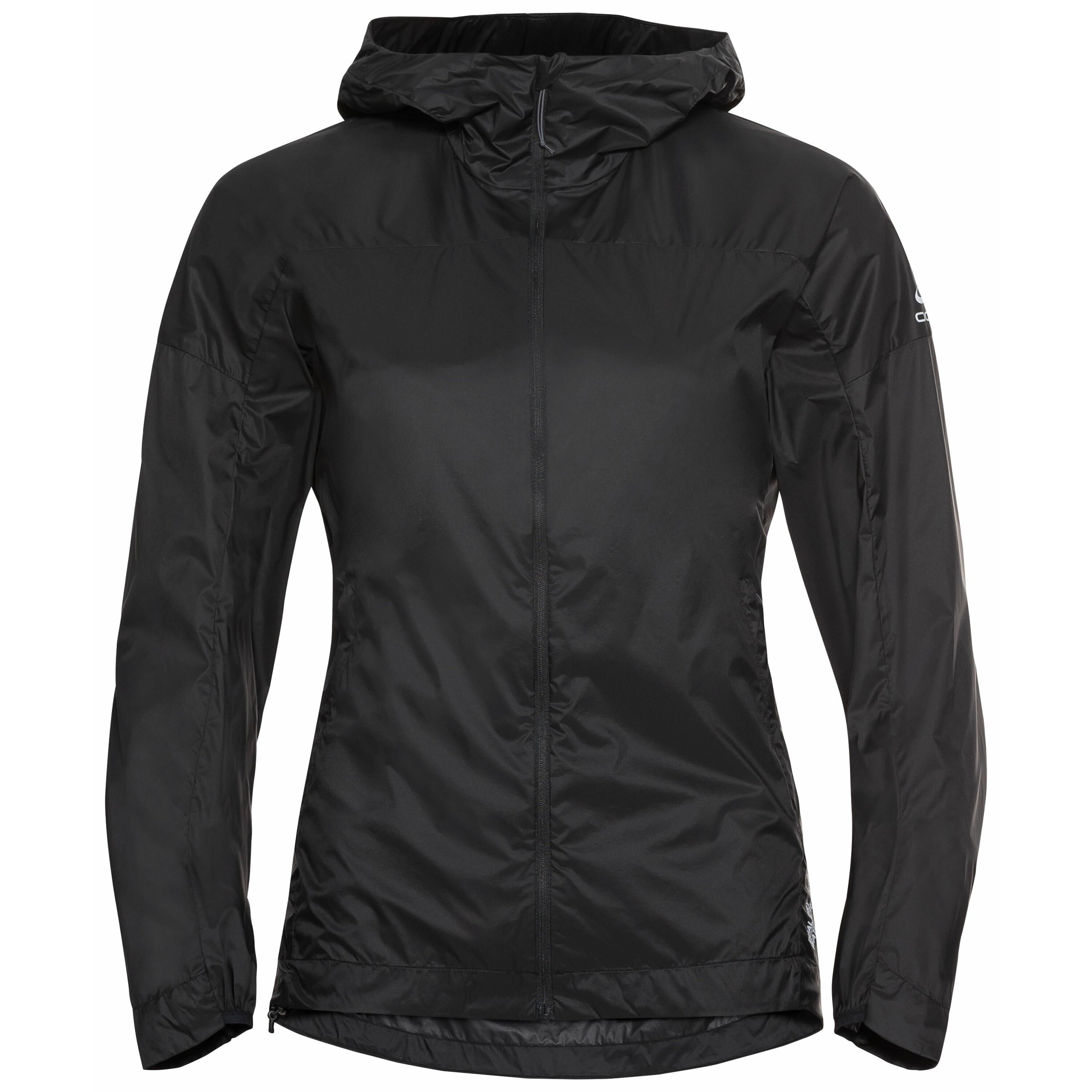 Odlo Damen FLI DUAL DRY wasserabweisende Wanderjacke, female, black, L