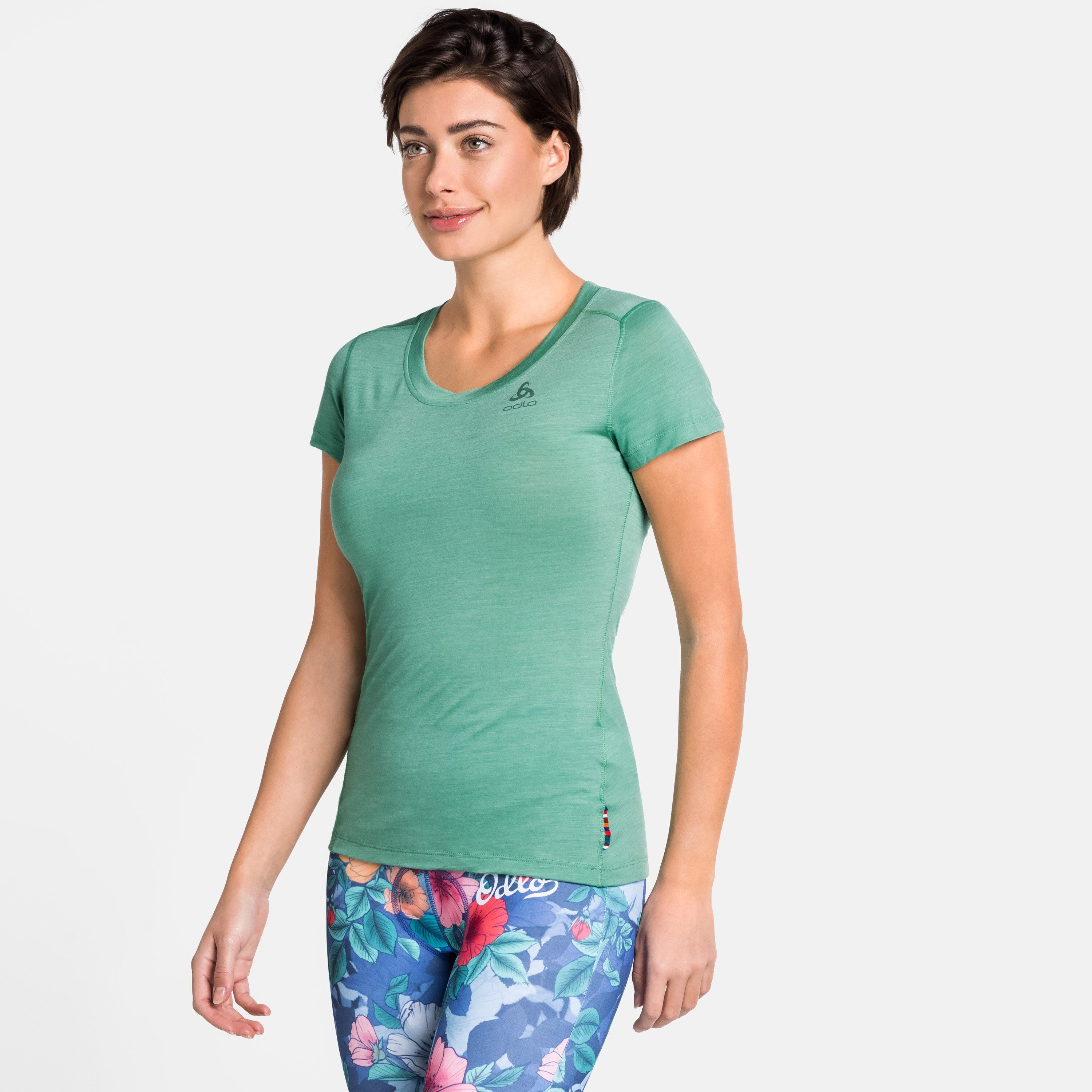 Odlo Damen NATURAL + LIGHT Baselayer T-Shirt, female, creme de menthe, XL