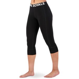 Mons Royale Cascade Merino Flex 200 3/4 Legging Aop Black L BLACK