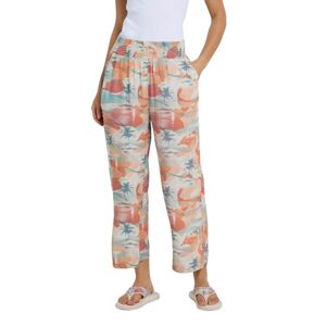 Animal Womens/Ladies Tassia Recycled Palm Tree Cropped Trousers